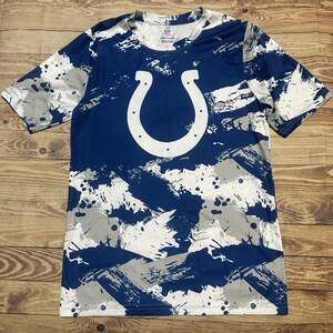NFL Indianapolis Colts Youth XL Blue Cross Pattern Graphic Performance T-Shirt